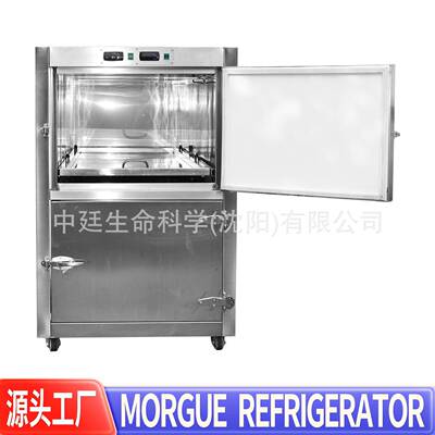 火葬场2具遗体冰棺Mortuaryrefrigerator太平间双层尸体冷藏箱