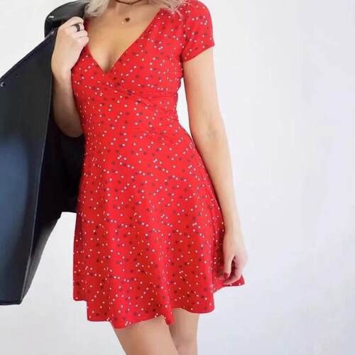 Women's Boho Flower Print Shirred Smocked Tube Top & Wide