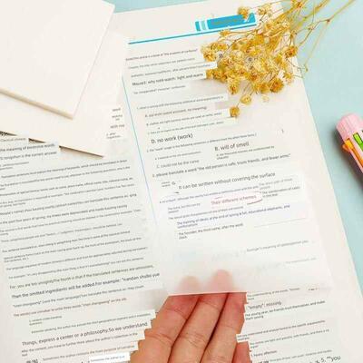 transparent sticky note 透明便利贴即时贴 post it note 便签贴