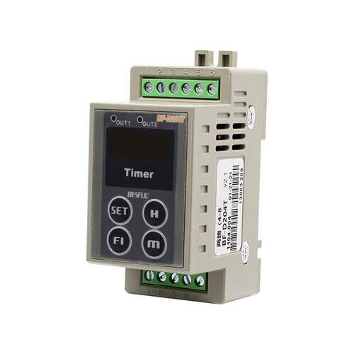 两路时间控制器BF-D204T开关定时器220v可导轨螺丝安装数显