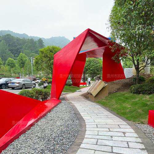 户外大型玻璃钢廊架GFRP凉亭景观工程廊坊广场公园遮阳亭装饰长廊