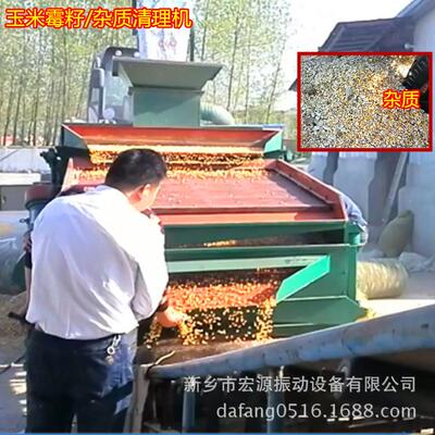 玉米除杂设备 自动比重清理 碎籽 瘪粒 灰土草籽 净度98% 25吨/h