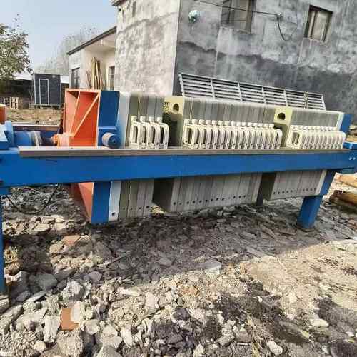 二手自动厢式板框压滤机市政污泥处理设备20平方隔膜压滤机