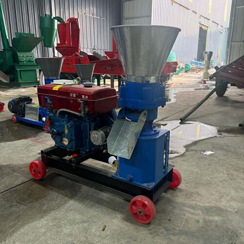 压轮转小型饲料颗粒机养殖牛羊干湿两用制粒机玉米秸秆造粒机