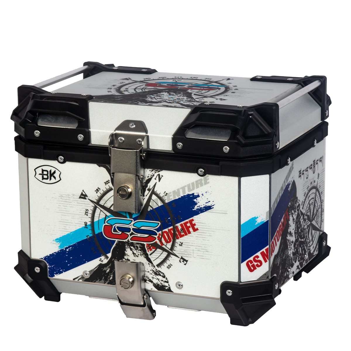 箱尾防水贴画36l45l55l65lbk尾拆箱摩托指南针快箱铝合金车尾收纳