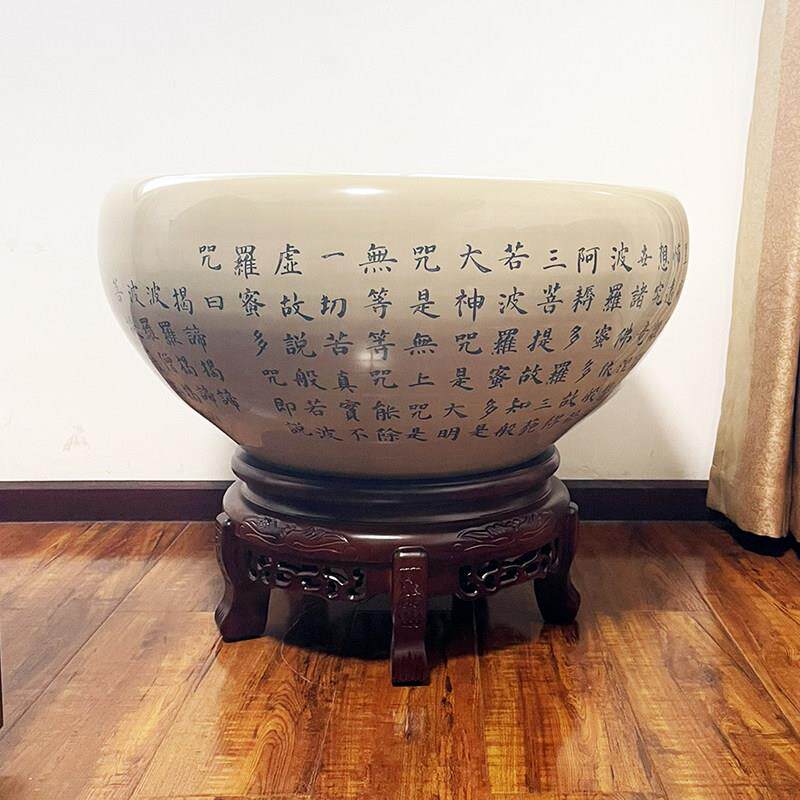 40*40实木圆形瓷鱼缸架立柱空调酒底座架矮架子大盆栽景花观缸花