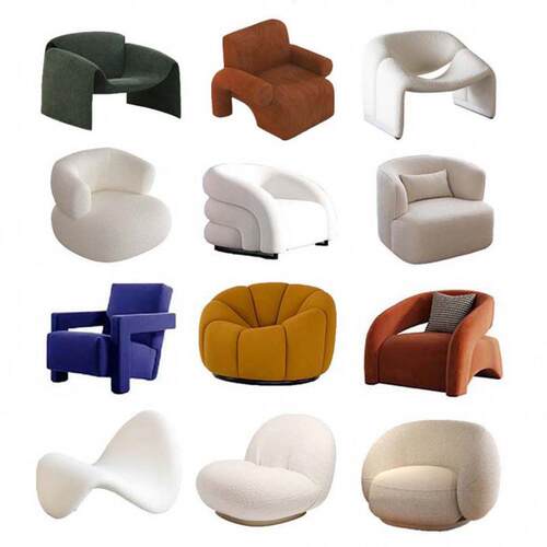 北欧卧室阳台轻奢懒人创意单人沙发设计师款小户型客厅沙发椅