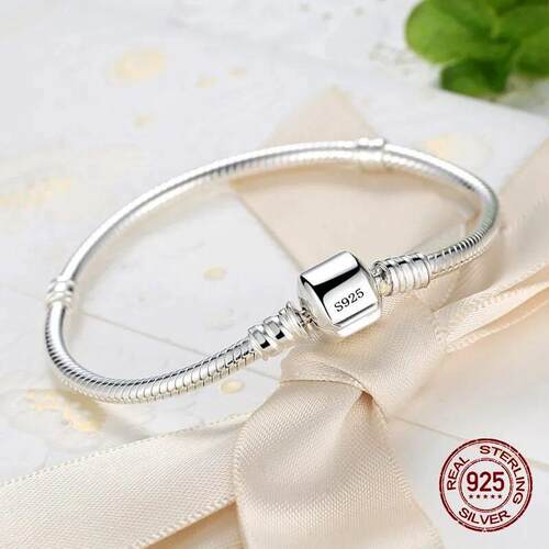Handmade Original Fine Jewelry 925 Sterling Silver Charm Bra