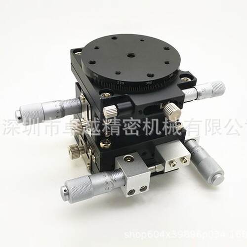 XYZR轴60*60LT60-L交叉滚子导轨微调平台LT60-LM位移平台滑台