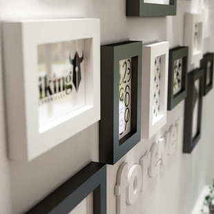 相框墙装 加夫列莱北欧实木相框照片墙 2422 饰画批发 包邮