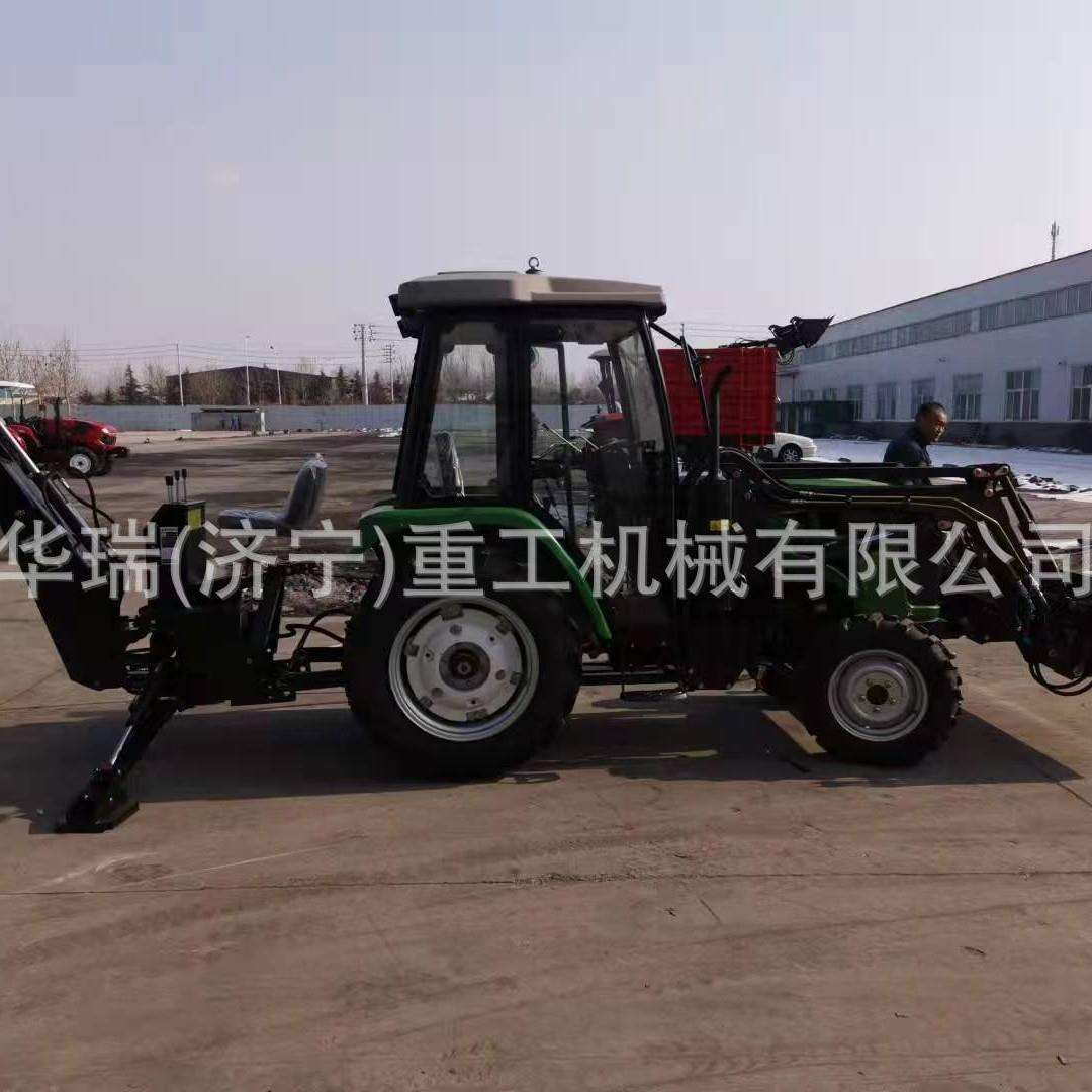 装载机械生产厂家拖拉机改装生产前置液压铲斗和后挖