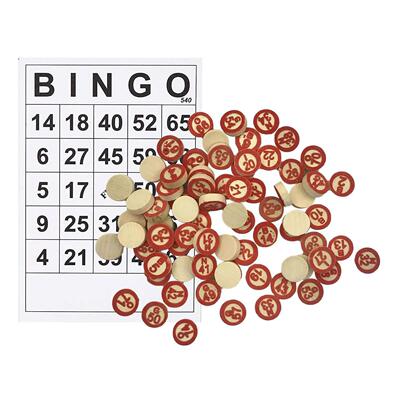 40 Bingo Cards Easy Read 75 Numbers Chips Adults Kids Family