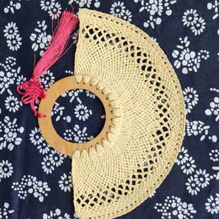 景区古风遗手特色扇游伴菁手工旅古镇工艺礼木柄非扇子 外贸四川