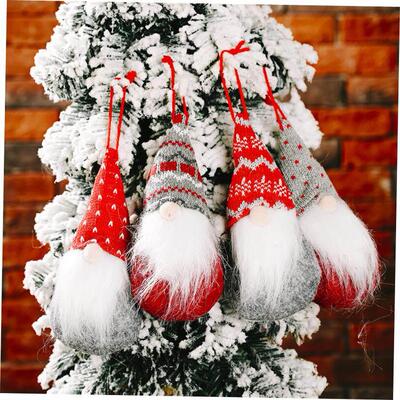 Christmas decorations tree Faceless doll hanging ornaments