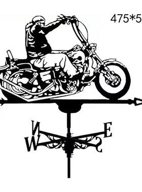 欧铁艺庭院屋花563892园风向标属工艺品户外农场装饰金风式顶向标