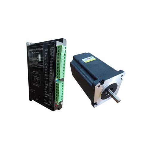 24V/48V100W/200W/00W8mm轴径直流电机带BLD-00调速控制器