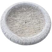 石雕花钵欧式 饰石材盆景天然花岗岩石头 黄锈石花盆户外广场装