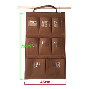 抹布收纳袋 防水牛津布多口袋区分 酒店客房清洁袋 8个口抹布袋