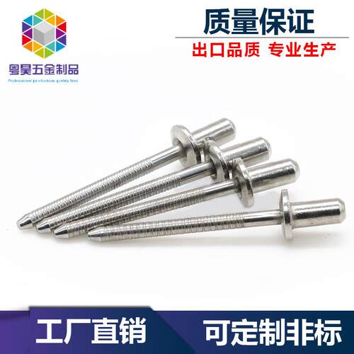 3/3.2/4/5不锈钢全钢304封闭式圆头抽芯铆钉QBF封闭型拉铆钉防水
