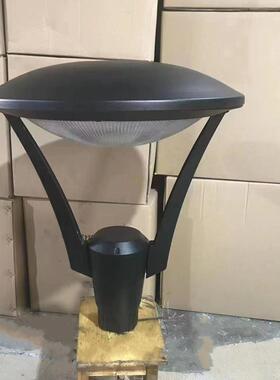 压铸铝庭院灯头LED50瓦欧规美规圆形开叉庭院灯具宽电压户外灯
