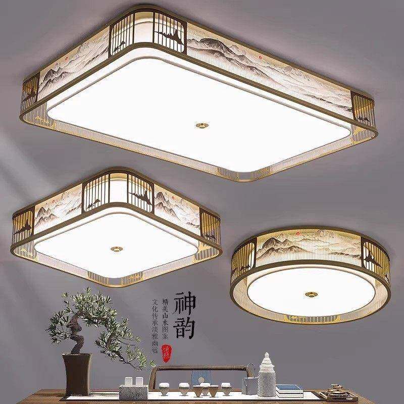新中式主客厅灯吸顶2026年新款大灯卧室组合套餐中山灯具大全