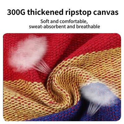 Camping Hammock Portable Outdoor Upgraded Canvas Hanging Bed