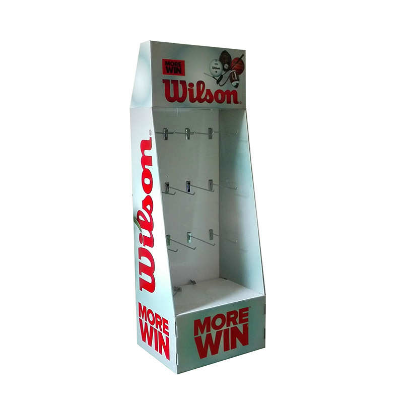 商超活动礼品促销纸货架零食纸挂钩展示架落地首饰陈列架定 制