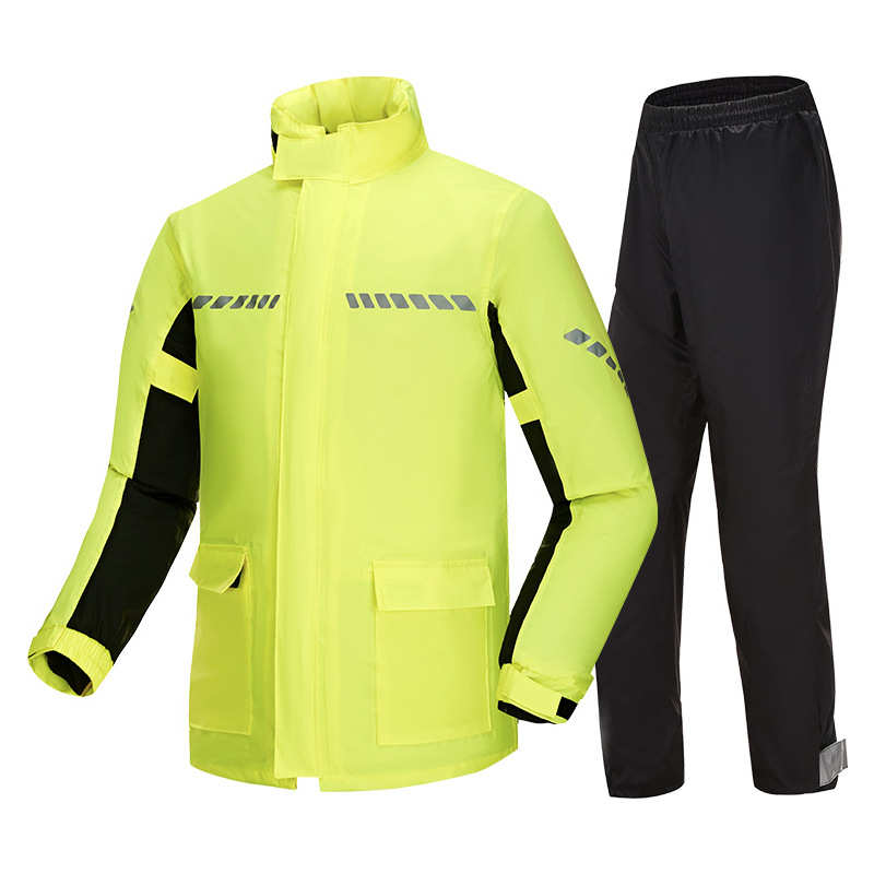 反光雨衣雨裤套装男士摩托车骑行防水长款全身防暴雨雨服户外钓鱼