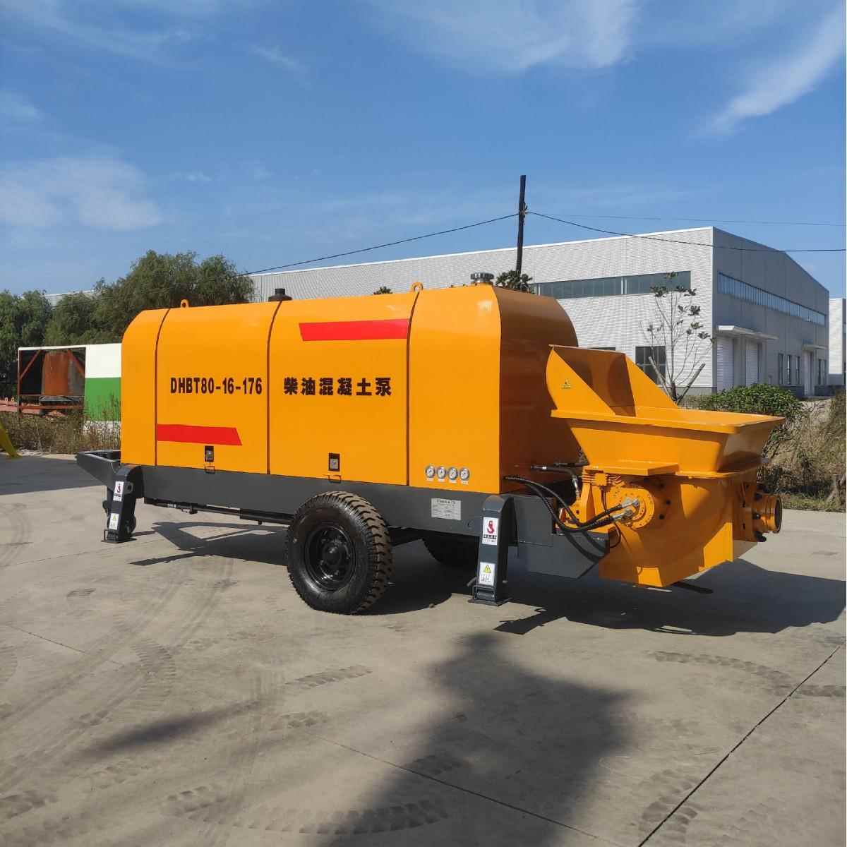 柴油动力混凝土地泵大型拖泵60型80型混泥土输送泵