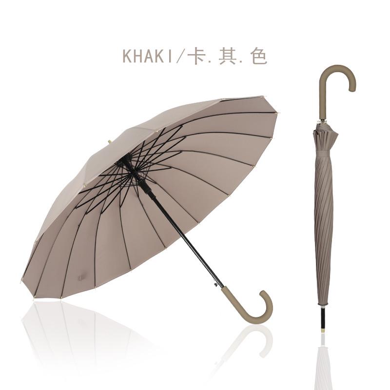 雨伞红雨结实双人长柄伞骨雨加固大号同s伞16色手柄网男自动女士