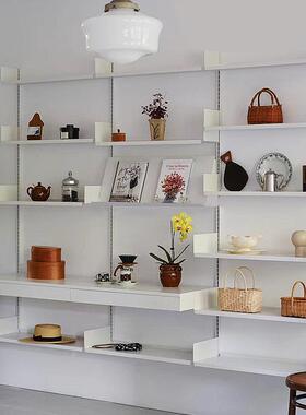 移动置组合书架墙HAP上物架挂打墙孔壁挂隔板客厅电视背景装饰可