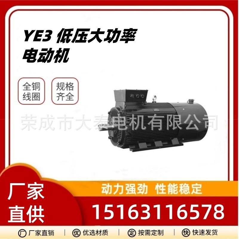 华力众泰大泰出口跨IE2电机YE3--400-6-400kw立式风机水泵电机
