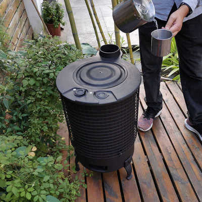 木柴灶可定制家用柴火野炊烧饭烧水柴火户外轻移动烧取暖炉多功能