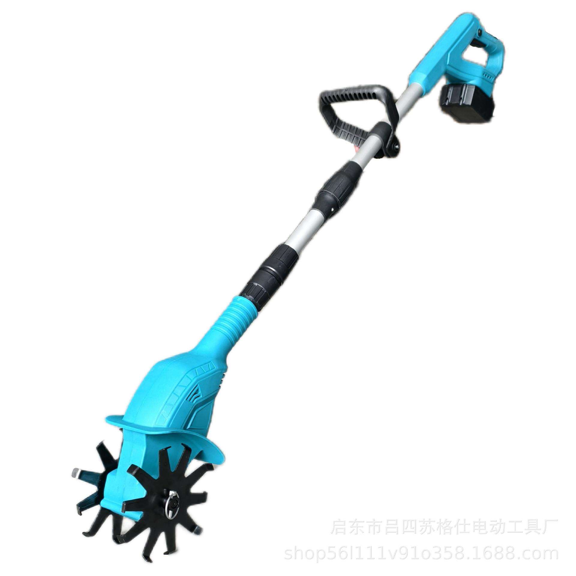 *工厂直销爆款农用小型电动锄头旋耕机手持锂电微耕机松土机