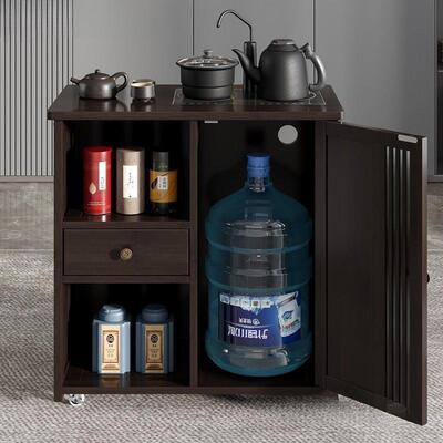 烧水壶GDP柜一体移茶边柜茶具置物柜动茶茶水大板茶桌侧边柜几茶