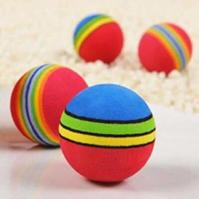 1/5/10 Pcs Colorful Pet Foam Balls Sponge Ball Cat Toy Soft