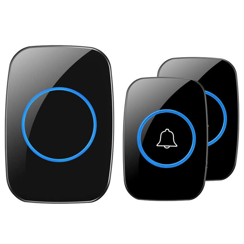 门铃无线家用智能超远距离电子遥控门玲二拖一无LOGO老人呼叫器