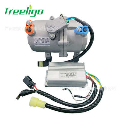 汽车电动涡旋分体压缩机12V24V60V72V20/25CC驻车空调变频压缩机