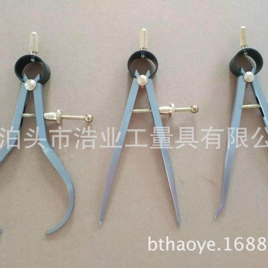 3件套弹簧卡规6 弹簧内卡规8”弹簧外卡规 弹簧分规10内外径卡尺