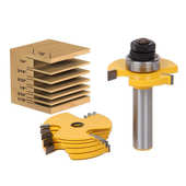 2支装 组合镂刀可拆换刀片镂刀6片分体三齿T型刀 可调槽口T型刀