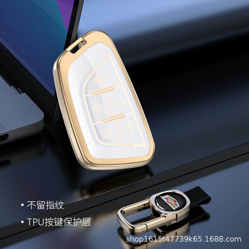 适用凯迪拉克钥匙套ATSL XTS XT6 XT5 XT4 CT4 CT5 CT6车包铝壳扣