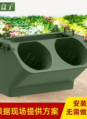 自吸水植物墙种植盒跨境园艺多肉壁挂式水培立体垂直绿化塑料花盆
