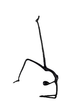 创意抽象黑色跳舞女人物雕塑铸铁摆件摆设别墅客厅家居装饰品