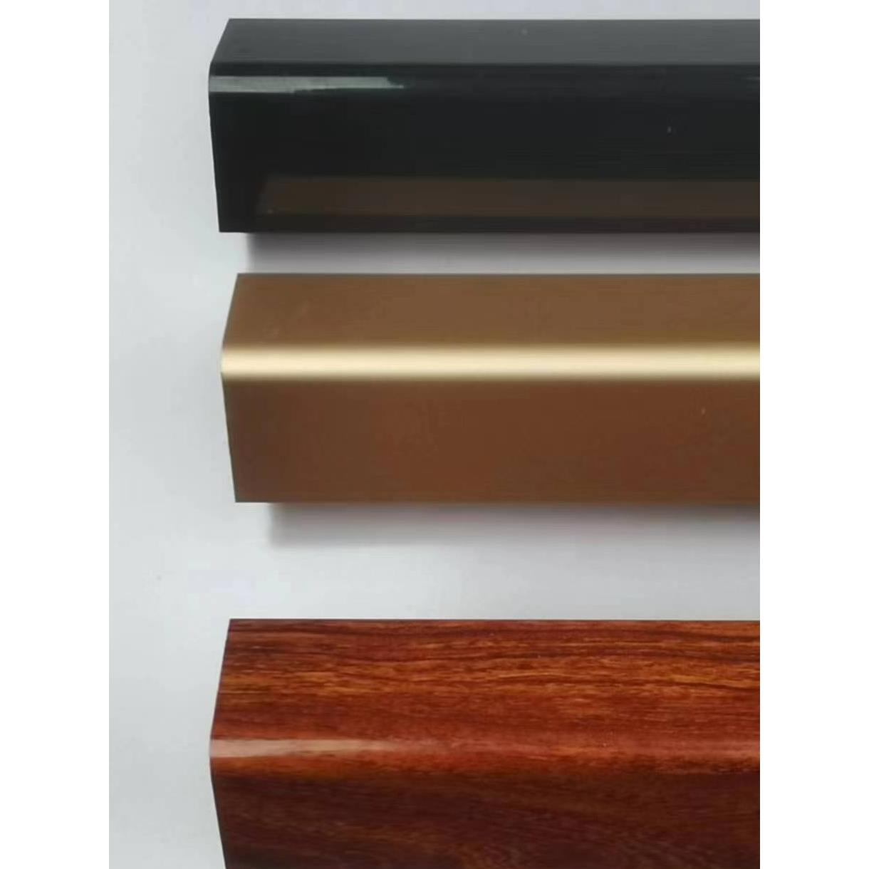 三佳铝业誉彬钛合金展柜展架铝型材精品玻璃柜材料铝木货架配件