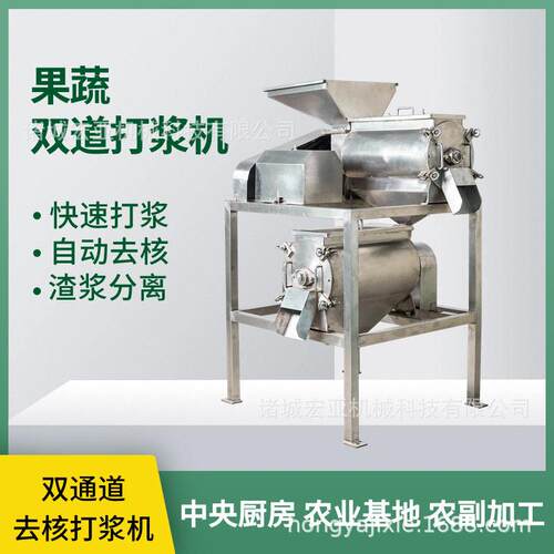 双道芒果去核打浆机商用猕猴桃山楂去籽打浆机杨梅去核打果浆机