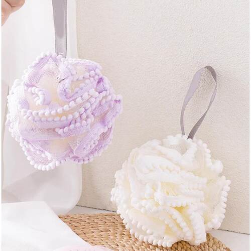 Large Pearl Bath Puff, High-Quality and Non-Dispersing, Supe