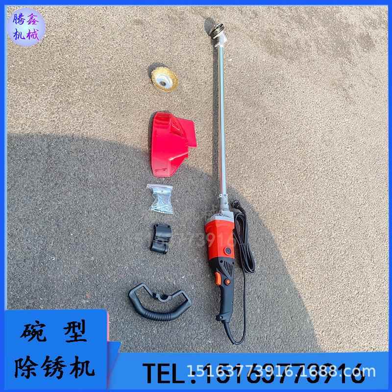 彩钢瓦翻新铁钢打磨机 手持式钢丝刷抛光除锈器 180mm碗型除锈机