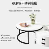 可伸缩小户型客厅茶几岩板电视柜收纳一体柜轻奢家用茶桌茶几组合