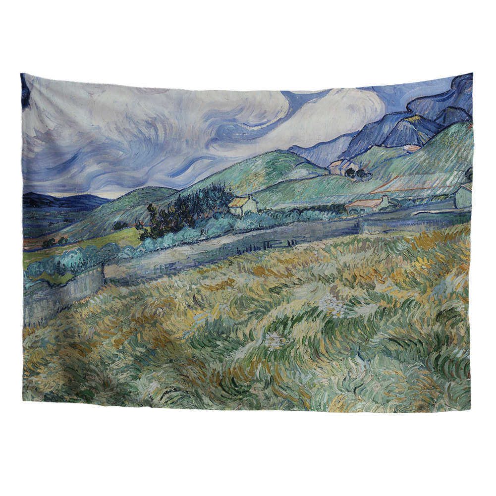 直供风挂logo壁毯艺术布背景挂壁厂家油画向日葵定制布田园,居家布艺,挂毯/壁毯,淘宝优惠券,粉丝福利购,淘宝优惠卷