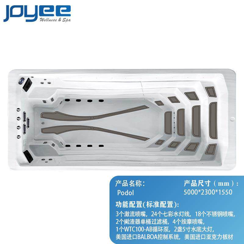 层流式无边际大型智能游泳池别墅工程户外一体式亚克力恒温游泳池